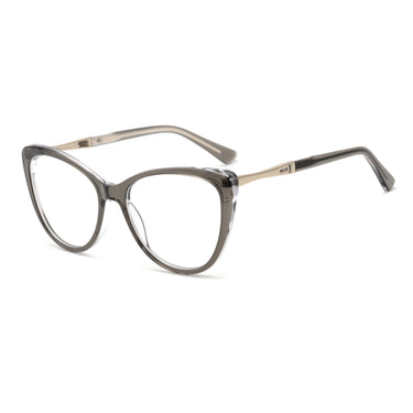 Women Vista Eyeglasses: Marta - Grey - SpaceSMART Eye Clinic (Diagonal View)